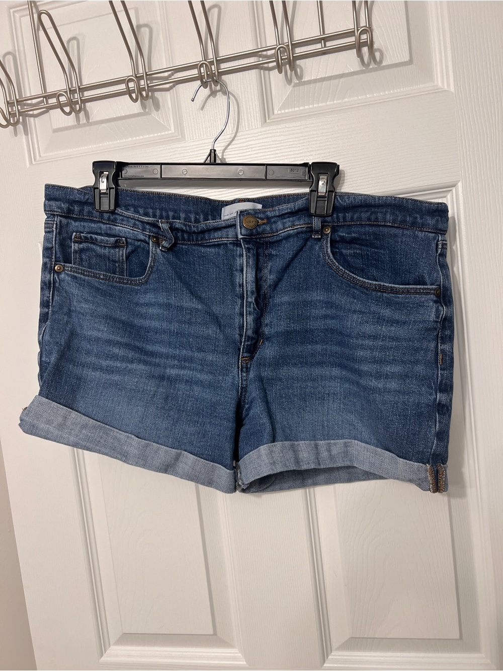 LOFT Cuffed Denim Shorts